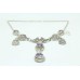 Handmade 925 Sterling Silver Natural purple Amethyst Gem stone Necklace